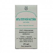 Мята перечная настойка, флакон 25мл, Ивановская ФФ (г.Иваново)