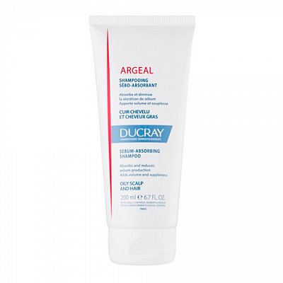 Дюкрэ Аржеаль (Ducray Argeal) шампунь для жирных волос себоабсорбирующий 200мл