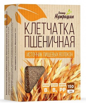 Клетчатка пшеничная Доктор Нутришин, порошок 150г БАД