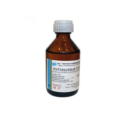 Муравьиный спирт, раствор для наружного применения спиртовой 1,4%, 50мл