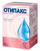 Отипакс, капли ушные 10мг/г+40мг/г, флакон 16г, Биокодекс