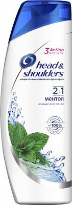 Head & Shoulders (Хэд энд Шолдэрс) шампунь против перхоти 2в1 Ментол, 400 мл