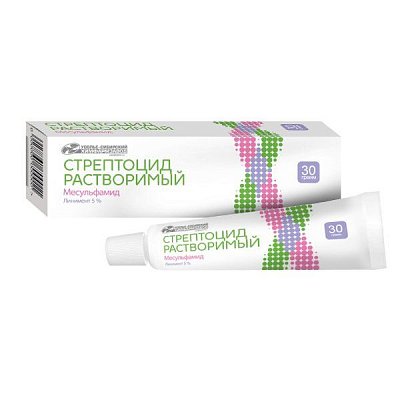 Стрептоцид, линимент для наружного применения 5%, 30г