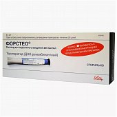 Форстео, раствор для подкожного введения 250 мкг/мл, шприц-ручка 2,4мл, 1 шт, Эли Лилли