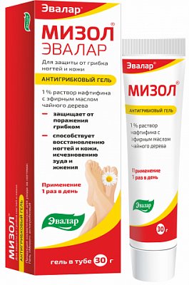 Мизол, антигрибковый гель для наружного применения, 30г