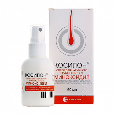 Косилон, спрей для наружного применения 2%, флакон 60мл