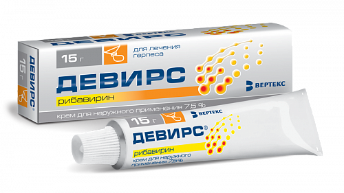 Девирс, крем для наружного применения 7,5%, туба 15г