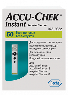 Тест-полоски Accu-Chek Instant (Акку-Чек), 50 шт