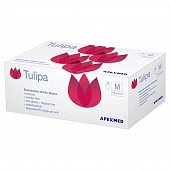 Apexmed (Апексмед)Tulipa перчатки смотровые нитриловые нестерильные неопудренные текстурированные, размер M, 50 шт (пар), Апексмед Рус ООО
