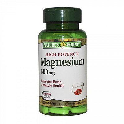 Nature's Bounty (Нэйчес Баунти) Магний 500мг, таблетки 100 шт БАД