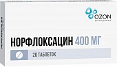 Норфлоксацин, таблетки, покрытые пленочной оболочкой 400мг, 20 шт, Озон ООО