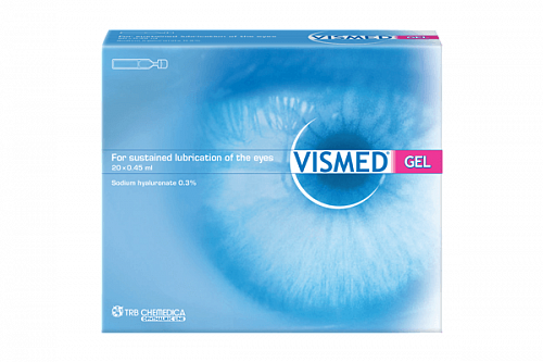 Визмед, гидрогель офтальмологический 0,3%, флакон-тюбик 0,45 мл, 20 шт