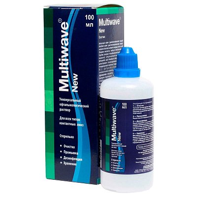 Раствор для контактных линз Multiwave New фл 100мл