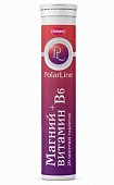 PolarLine (ПоларЛайн) Магний + Витамин В6, таблетки шипучие массой 3,8г со вкусом тутти-фрутти, 20 шт БАД, Полярис ООО