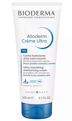 Bioderma Atoderm (Биодерма) крем для лица и тела ультра, 200мл