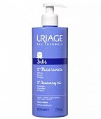 Uriage (Урьяж) Первое масло для лица и тела очищающее пенящееся для детей и новорожденных флакон-помпа 500мл, Лаборатория Урьяж