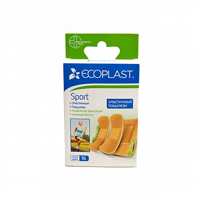 Ecoplast Sport набор тканевых пластырей, 16 шт