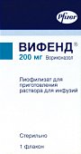 Вифенд, лиофилизат для приготовления раствора для инфузий 200 мг, флакон, 