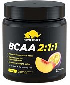 PrimeKraft (ПраймКрафт) BCAA 2:1:1 порошок со вкусом персика и маракуйи, 150г, БАРГУС продакшн ООО