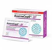 Асептисорб-ДТ, сорбент дренирующий для лечения гнойных ран, порошок 1г, пакет, 5шт, Асептика ООО