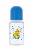 Курносики бутылочка полипропиленовая с силиконовой соской Золотая рыбка 125мл (11142), 
