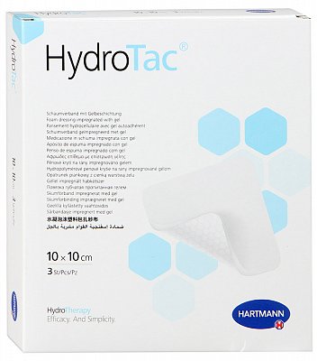 Paul Hartmann (Пауль Хартманн) повязка Гидротак губчатая с гидрогелевым покрытием 10см х 10см 3 шт