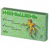 Женьшень, таблетки 20 шт БАД, Витамир ООО