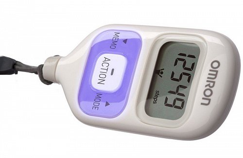 Шагомер электронный Omron (Омрон) HJ-203-EV фиолетовый