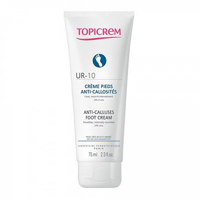 Topicrem UR-10 (Топикрем) крем для ног от натоптышей и мозолей 75 мл