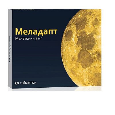 Меладапт, таблетки, покрытые пленочной оболочкой 3мг, 30 шт
