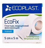 Ecoplast EcoPlast медицинский фиксирующий тканый 5см х 5м, НордеПласт, ООО