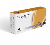 Тиолепта, таблетки, покрытые пленочной оболочкой 300мг, 30 шт