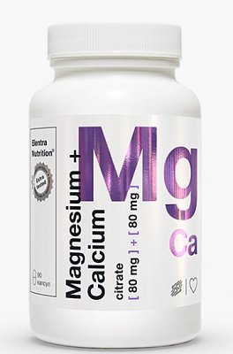 Elentra Nutrition (Элентра Нутришн) Магний+Кальций Цитрат, капсулы, 90 шт БАД