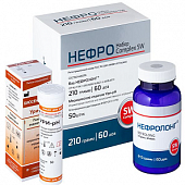 Нефро Complex SW набор: Нефролонг порошок 210г 60доз+Полоски индикаторные для определения рH мочи УРИ 50шт, Ростовская ФФ