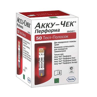 Тест-полоски Accu-Chek Performa (Акку-Чек), 50 шт