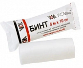 Бинт медицинский нестерильный нетканный материал 5мх10см Визман, Ньюфарм ООО