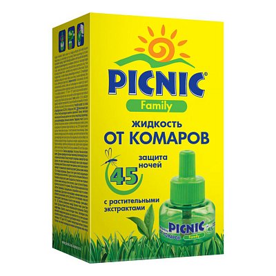 Picnic (Пикник) Family Жидкость от комаров 45 ночей