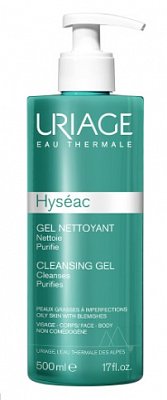 Uriage Hyseac (Урьяж Исеак) гель для лица очищающий 500мл