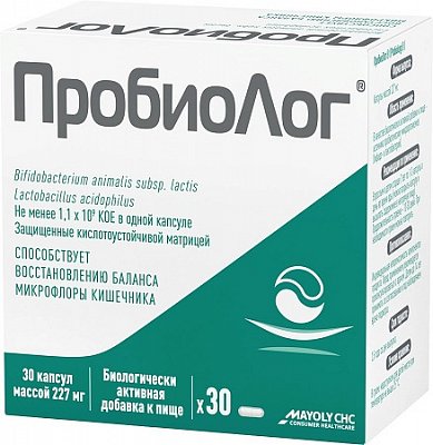 Пробиолог, капсулы 180мг, 30 шт БАД