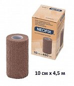 Бинт Neofix Band-N (Неофикс) медицинский эластичный самофиксирующийся нестерильный 10см х4,5м на нетканой основе, 