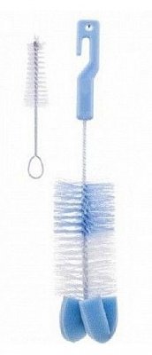 Canpol (Канпол) щетка-ершик для мытья бутылочек и сосок с губкой, 1 шт