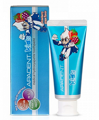 Apadent (Ападент) Кидс зубная паста детская Земляника и Виноград, 60г