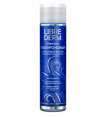 Librederm (Либридерм) Гиалуроновый шампунь интенсивное увлажнение с аргановым маслом, 250мл