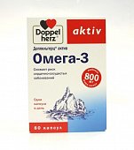 Doppelherz (Доппельгерц) Актив Омега-3, капсулы 800мг, 80 шт БАД, Квайссер Фарма ГмбХ и Ко. КГ