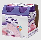 Nutridrink (Нутридринк) Компакт Протеин со вкусом клубники 125мл, 4 шт, Нутриция