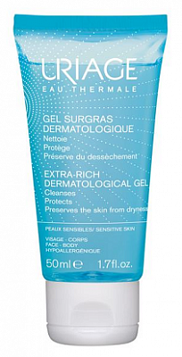 Uriage (Урьяж) гель для лица и тела дерматологический обогащенный 50мл