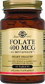Solgar (Солгар) Фолат 400мкг (метафолин), таблетки 250мг, 50 шт БАД, Солгар