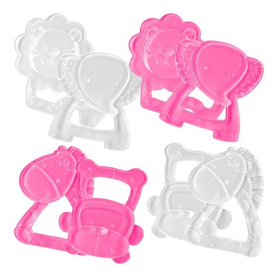 Курносики игрушка прорезыватель силиконовый Озорная компания с 4 мес 2 шт (23073)