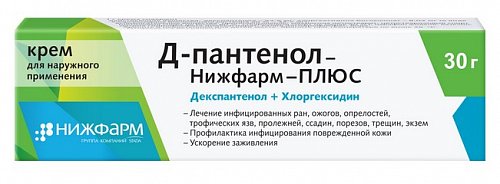 Д-Пантенол-Нижфарм Плюс, крем для наружного применения, 30г
