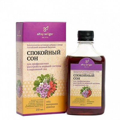 Бальзам медовый Алтайский Спокойный сон, 250 мл БАД